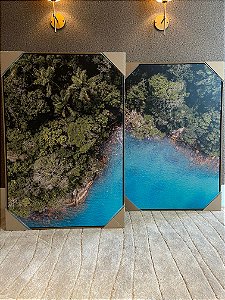 Quadro Decorativo Mata Praia 0,85x1,25m - Leart