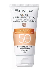 Protetor Solar com Cor Clara 50FPS Avon 40g