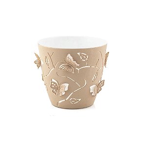 Cachepot Plantas e Flores Borboleta 3D 1,4 L