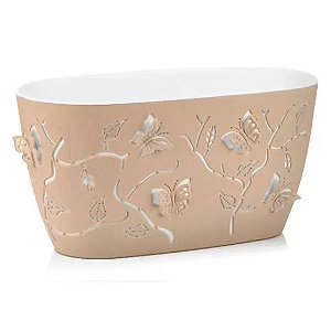 Cachepot Vaso Decorativo Floreira 4,1 L Borboleta Relevo 3d