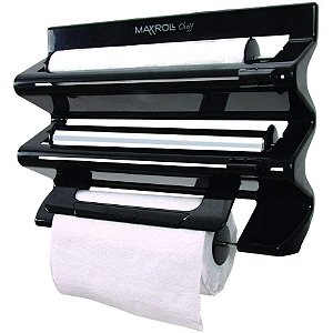 Porta Rolo Maxroll Papel Toalha Plástico Filme Alumínio