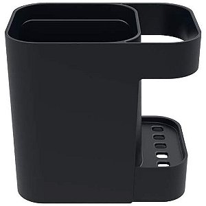 Soprano Organizador de Pia e Porta Talheres Preto