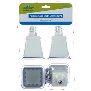Pés para Máquina Lavar Roupa Super Resistente 15kg - Engedom