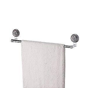 Toalheiro 45cm Cromado com Ventosas Future
