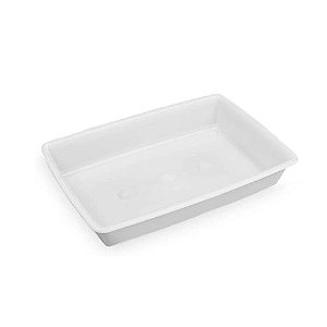 Bandeja de Plástico 7 litros Branca Plasvale