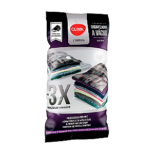 Saco Organizador a Vácuo Sacos Plásticos 60x80cm Clink