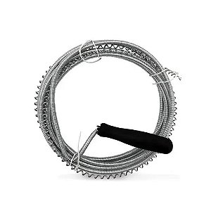 Desentupidor Tubulação Manual Flexível Aço Cano Ralo 3M