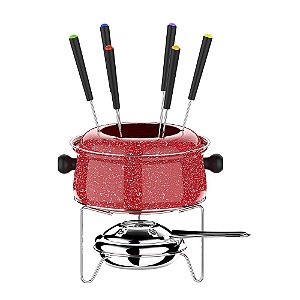 Conjunto Fondue Médio Color Stone 10 Peças HH7814 Euro Home