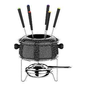 Conjunto Fondue Médio Color Stone 10 Peças HH7814 Euro Home