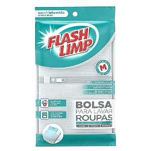 Bolsa para Lavar Roupas média 40 X 50 cm LAV7719 Flash Limp