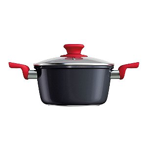 Caçarola 20 cm ColorStone Antiaderente Titânio Euro Home