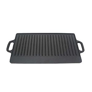 Chapa Ferro Fundido Grill Alta Durabilidade 51Cm X 23Cm MTA