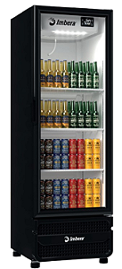 Cervejeira Preta Porta de Vidro Imbera CCV355