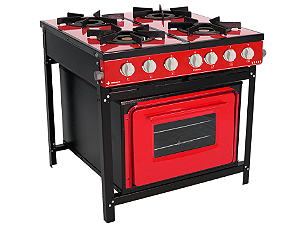 Fogão Bravo Venâncio 4B com Forno BR4BF