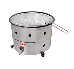 Fritadeira Alfa inox redonda alta pressão 3 LITROS