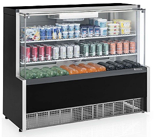 Vitrine Gelopar refrigerada ar forçado GPFA-140R PR