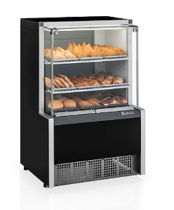 Vitrine Gelopar estufa com bandejas MEQA-075 PR