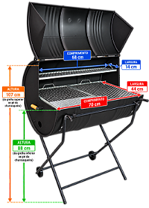 Churrasqueira MSE Tambor BBQ 100L (217)