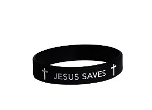 Pulseira de Silicone Jesus Saves