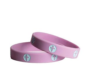 Pulseira de Silicone Cruz