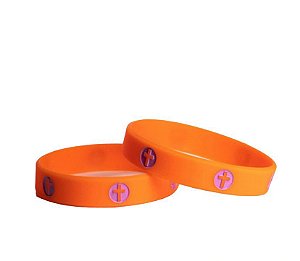 Pulseira de Silicone Cruz