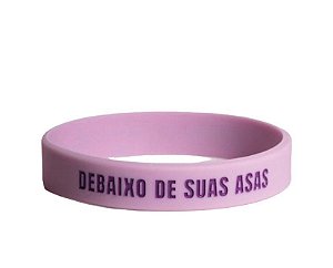Pulseira de Silicone Debaixo de Tuas Asas