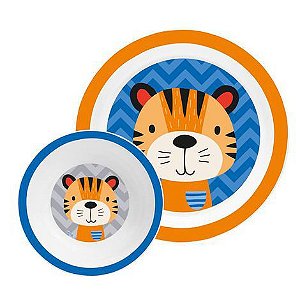Kit Prato e Bowl Tigre - Clingo