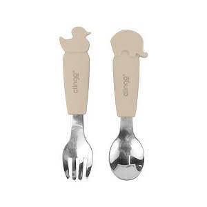 Kit Garfo e Colher em Inox Fendi - Clingo