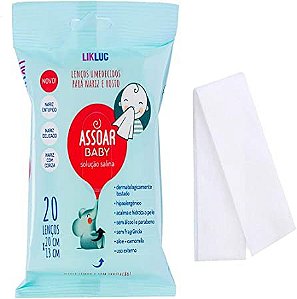 Lenços Umedecidos Assoar Baby com Solução Salina - LIKLUC