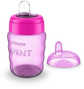 Philips Avent Copo Easy Sip c/ Bico de Silicone 260ml Rosa
