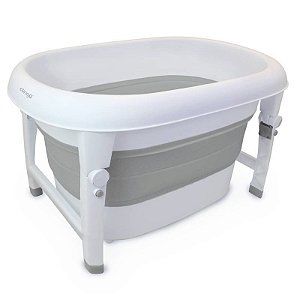 Banheira Portátil Dobravel Média Cinza - Clingo