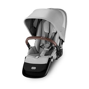 Assento Gazelle S Cybex Cinza Lava - Estrutura Prateada