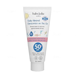 Loção Protetor Solar Mineral para Bebê FPS50 Baby Jolie Paris 180ml