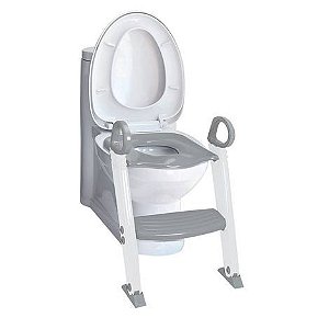 Assento Redutor com Escada Cinza - Clingo