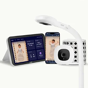 Babá Eletrônica Nanit Pro Smart Baby Monitor, Suporte de Piso Móvel