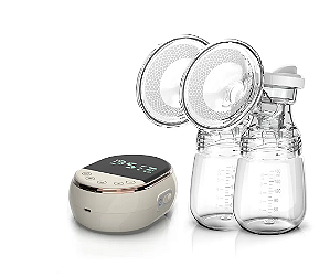 Bomba Elétrica de Leite Dupla D117 Dearevery Rosa