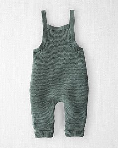 Carter's Macacão de Tricô Orgânico para Bebês Verde Unissex