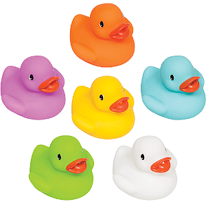 Patinhos para Banho Buba Colorido 6un