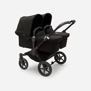 Bugaboo Donkey 5 Twin Carrinho Para Gêmeos Black 2 Berços e 2 Assentos