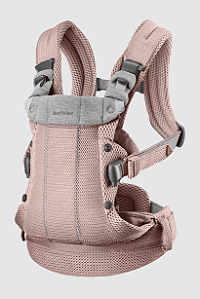 BabyBjorn Baby Carrier Harmony Dusty Pink 0-3 anos, Malha 3D Canguru Ergonômico
