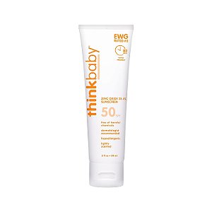 Thinkbaby Protetor Solar para Bebês FPS 50+ UVA/UVB Loção Mineral Vegana 89ml