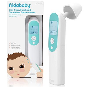 Fridababy Termômetro Ouvido 3 em 1 Preciso + Testa, Infravermelho, para Adulto e outras temperaturas de ambiente