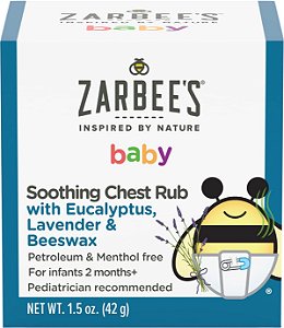 Zarbees Baby Chest Rub com Eucalipto e Lavanda