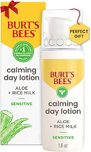 Burt's Bees Baby Sensitive Solutions Loção calmante para o dia com babosa e leite de arroz