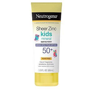 Neutrogena Kids Protetor Solar Mineral FPS 50+ Sheer Zinc 88ml