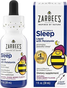 Melatonina para Crianças Zarbees Natural +3 Líquida 30ml