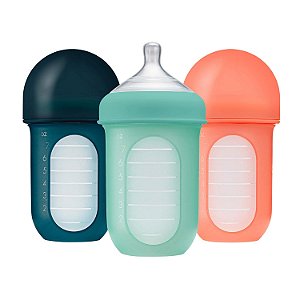 Boon Nursh 3 Mamadeiras Silicone 240ml Mint