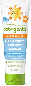 Babyganics Protetor Solar Baby Mineral FPS 50 Loção 236ml