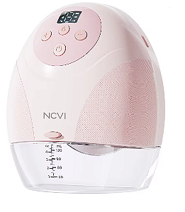 Bomba de Leite Portátil Mãos Livres NCVI Rosa com Acessórios, 9 níveis, Silenciosa