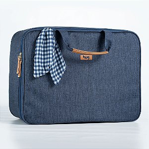 Hug Mala Maternidade Mescla Azul Marinho XG